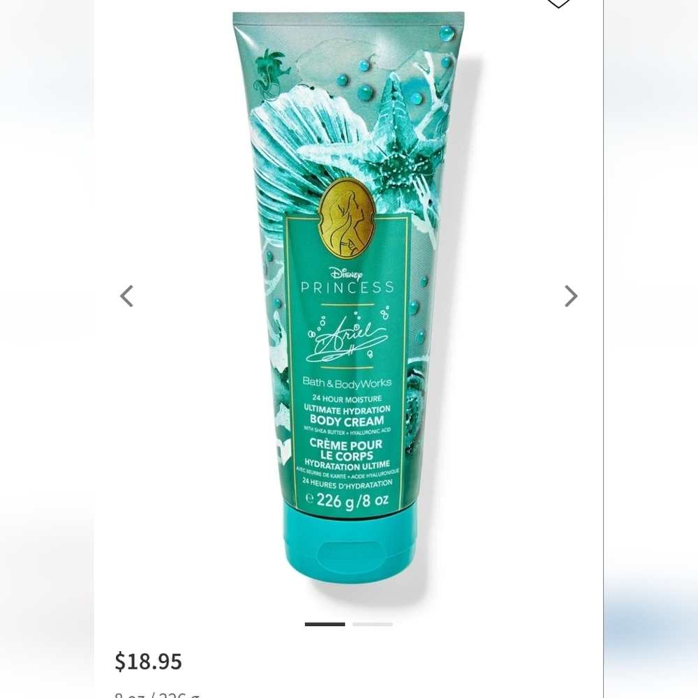 🆕️✨️👑BBW DISNEY ARIEL  ULTIMATE HYDRATION BODY CREAM👑✨️